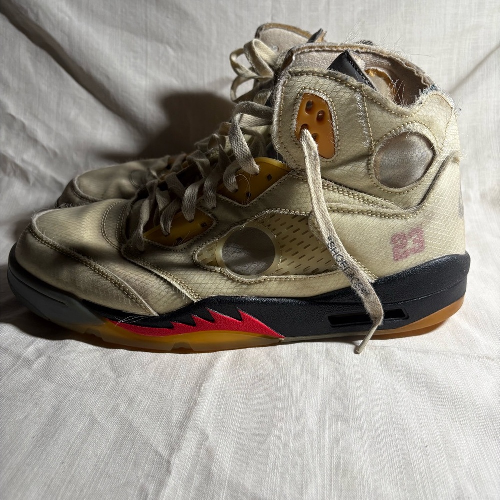 Off white Jordan 5’s